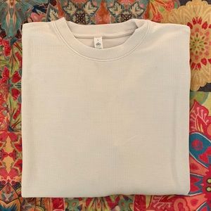 ALO Yoga Pullover Top L Bone